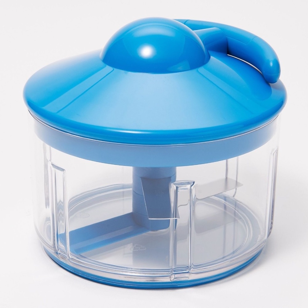 Kuhn Rikon 2-Cup Pull & Chop Food Chopper K50212 BLUE